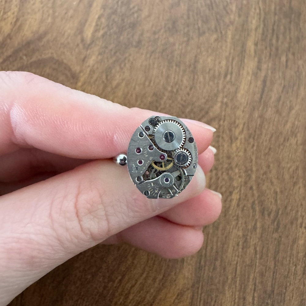 RARE internal watch ring Size 6, resizeable